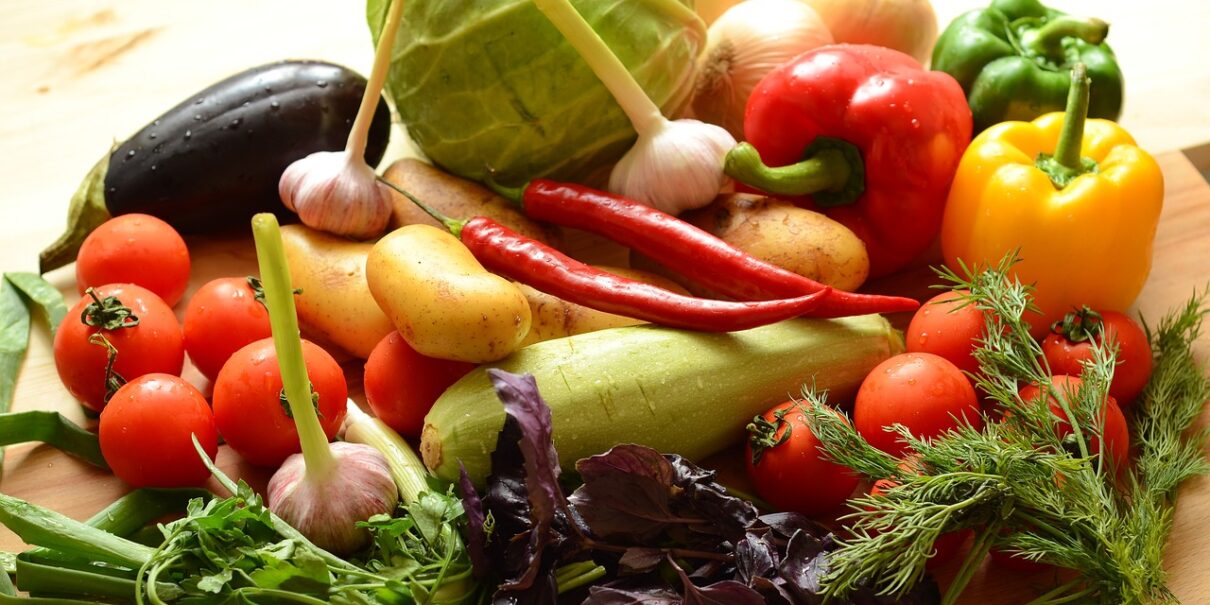 vegetables, meat, ingredients